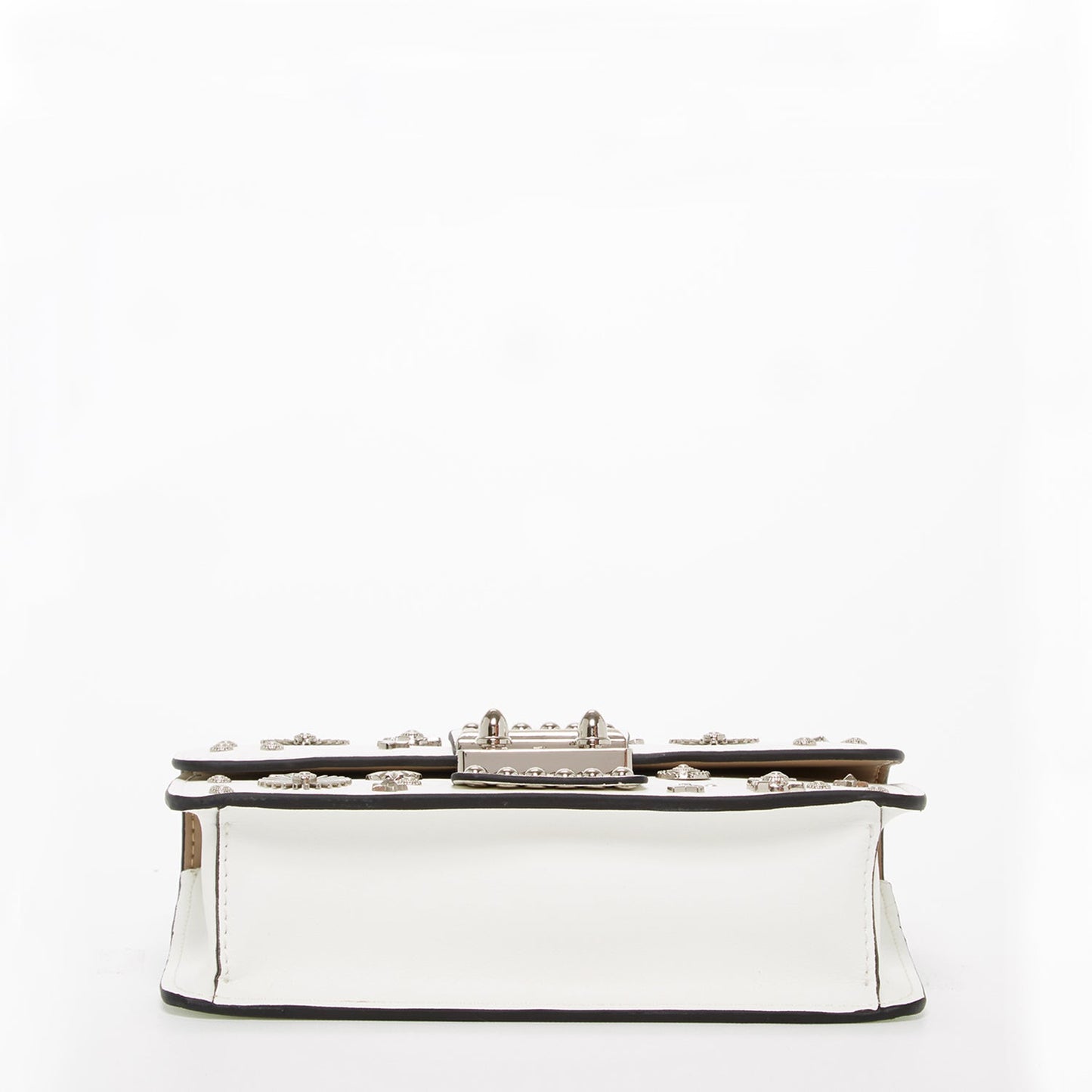 SUSU Small Leather Crossbody Bag White Purse Women's Handbag