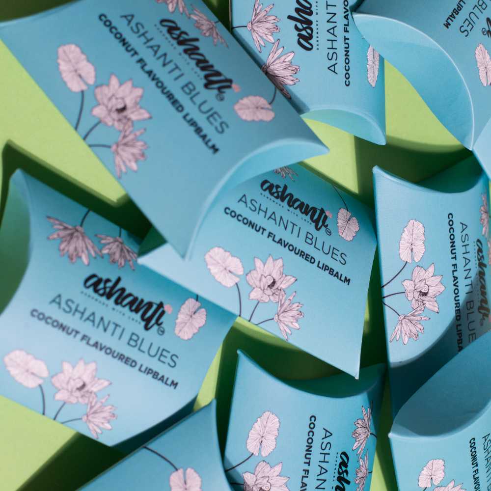 ASHANTI BLUE'S - COCONUT FLAVOURED LIP BALM ASHANTI BLUE'S - COCONUT