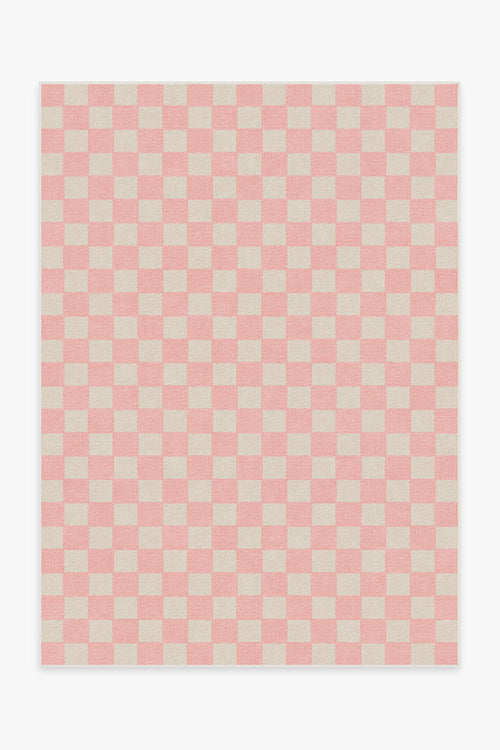 Teresa Checkered Pink Rug