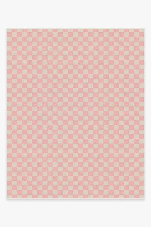 Teresa Checkered Pink Rug