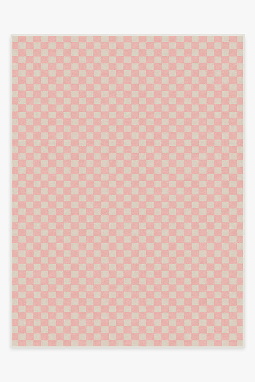 Teresa Checkered Pink Rug