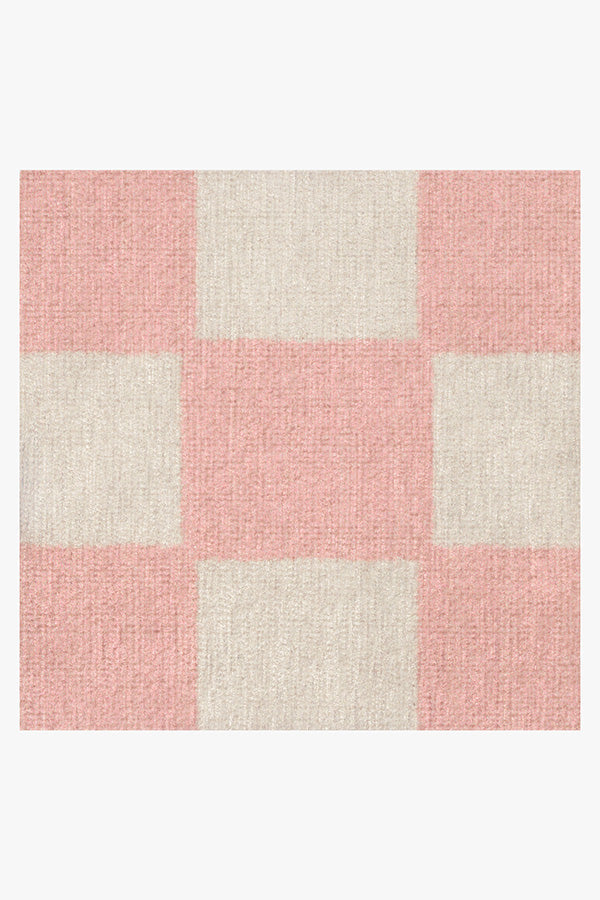Teresa Checkered Pink Rug