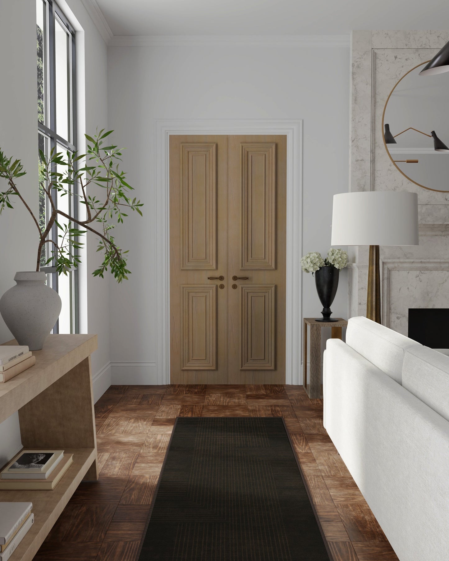 The Hiltons Bel Air Dark Chocolate Tufted Rug