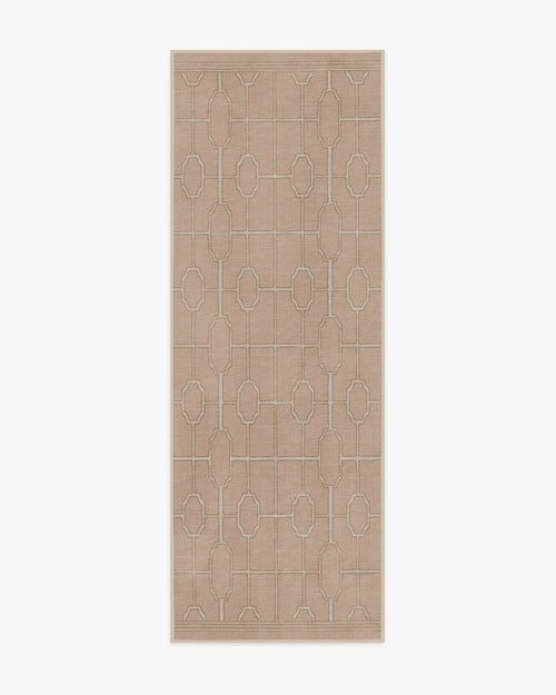 The Hiltons Diana Trellis Rose Gold Tufted Rug