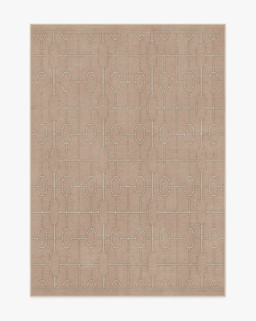 The Hiltons Diana Trellis Rose Gold Tufted Rug