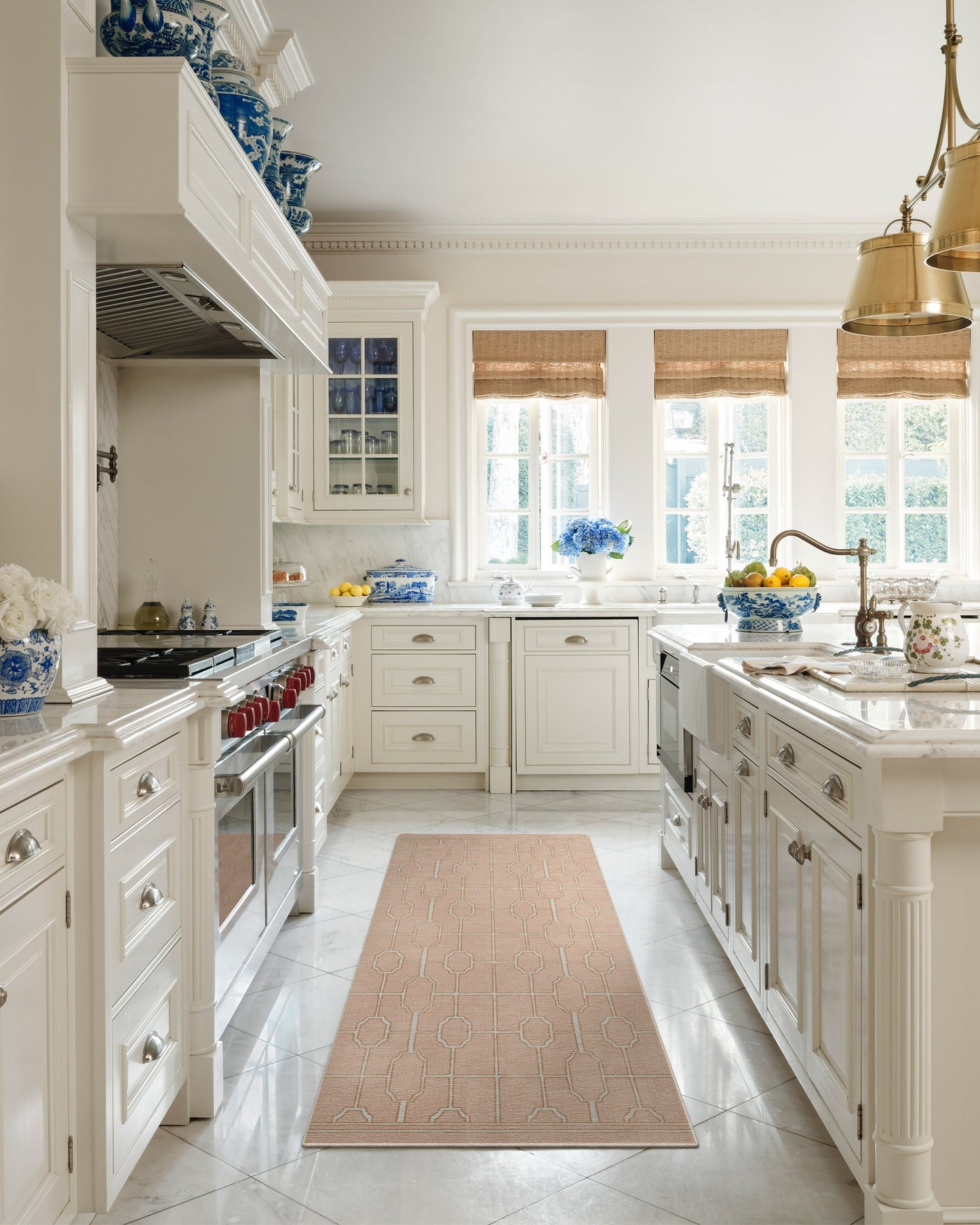 The Hiltons Diana Trellis Rose Gold Tufted Rug