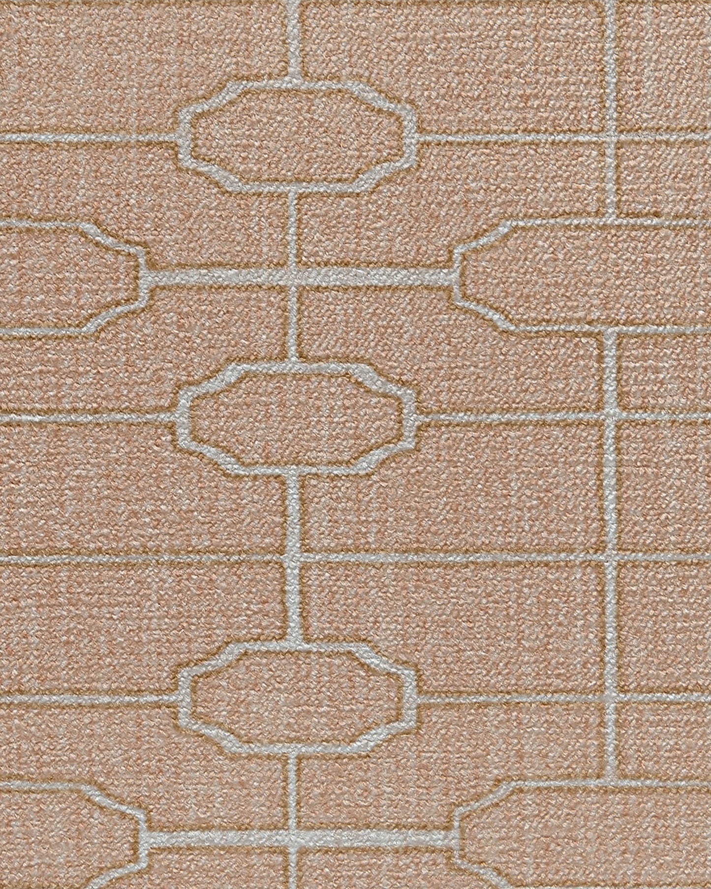 The Hiltons Diana Trellis Rose Gold Tufted Rug