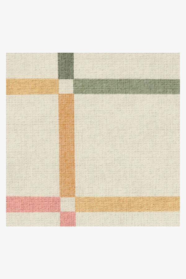 The Home Edit Joanna Ivory Rainbow Tufted Rug