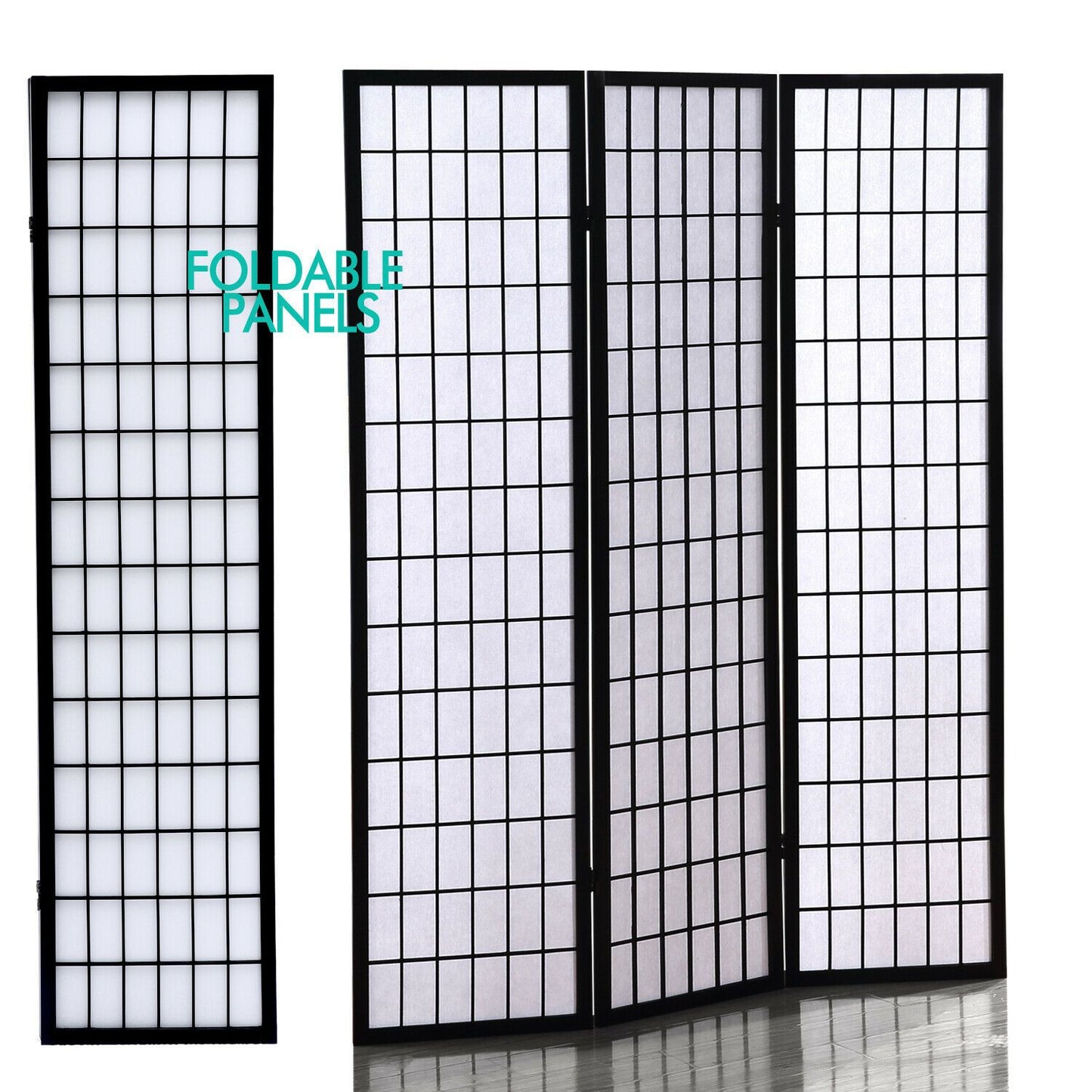 Levede 3 Panel Free Standing Foldable  Room Divider Privacy Screen