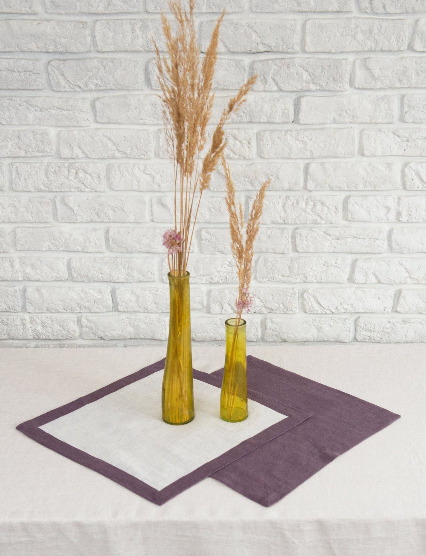 Double sided linen napkins