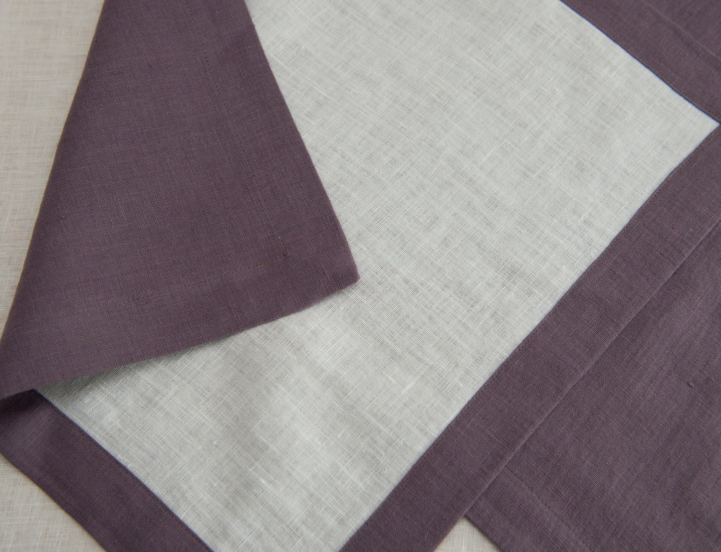 Double sided linen napkins