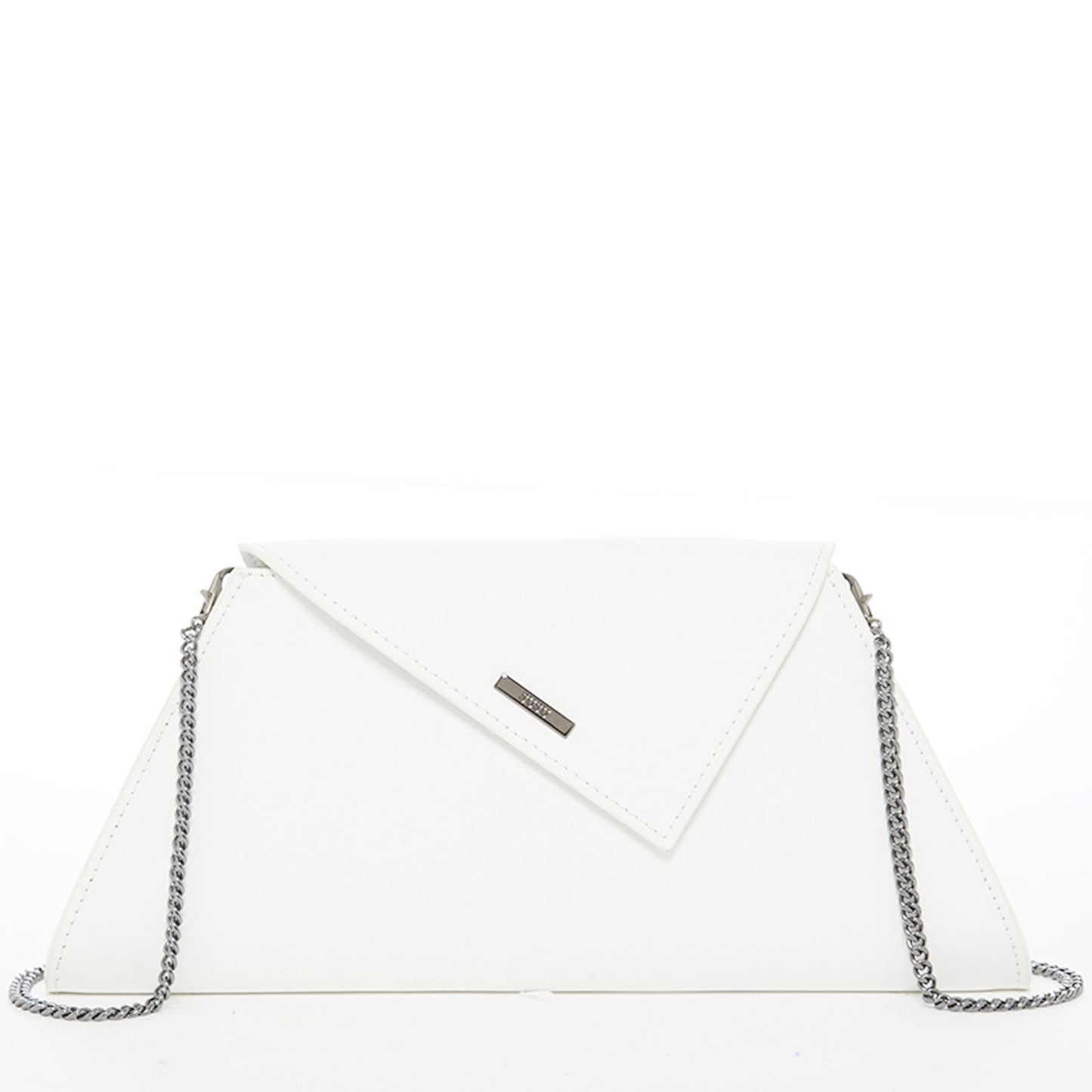 SUSU White Purse Leather Clutch Bag Crossbody Evening Purse Unique