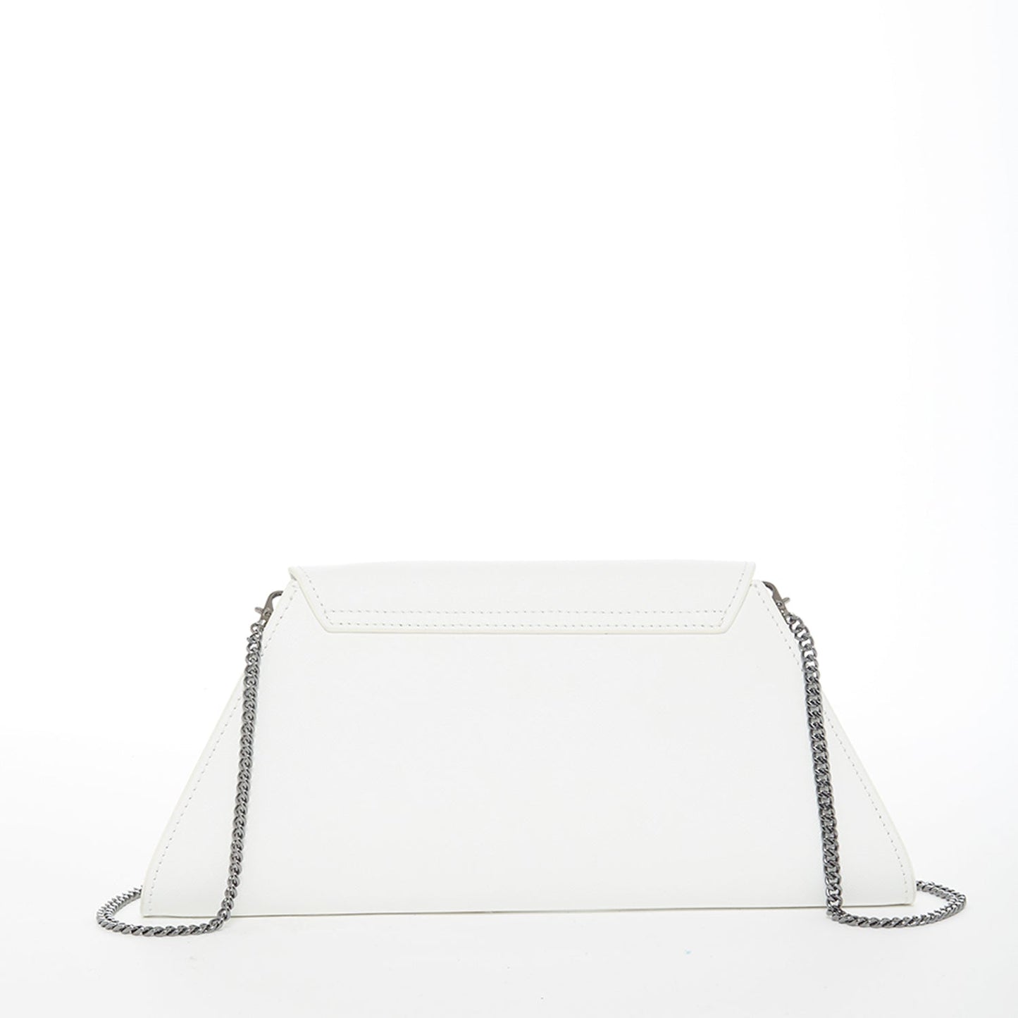 SUSU White Purse Leather Clutch Bag Crossbody Evening Purse Unique
